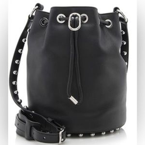 Zara leather bucket bag